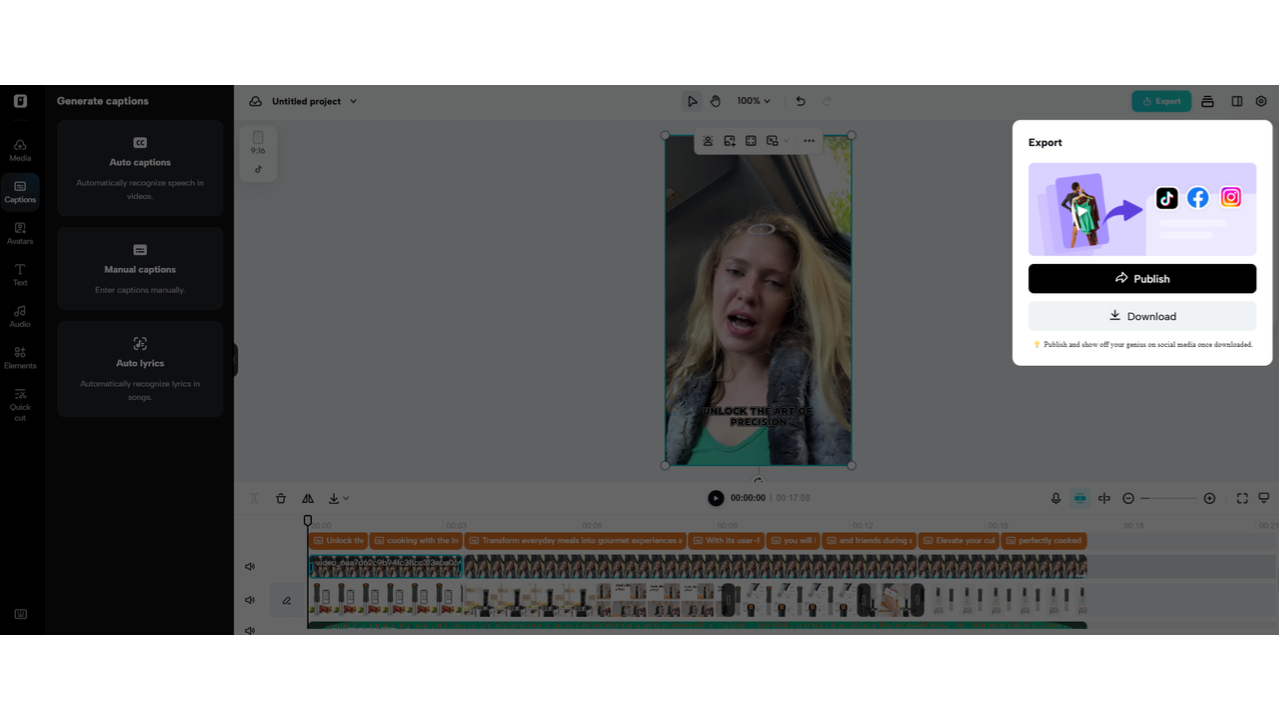 Export your video