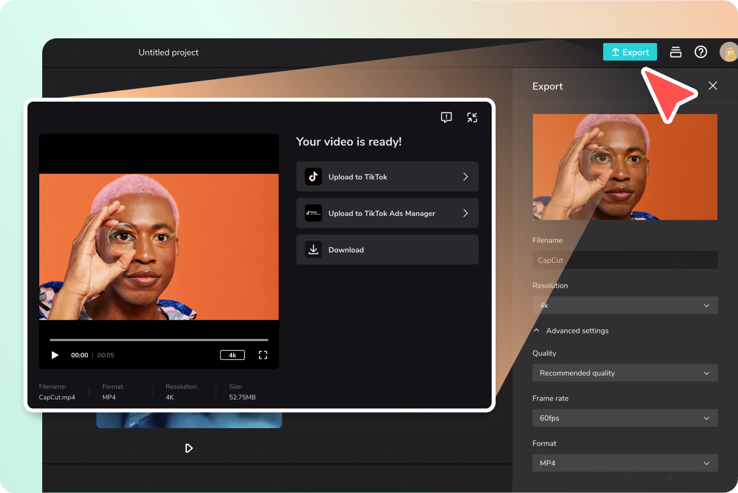 Step 3: Export or share online