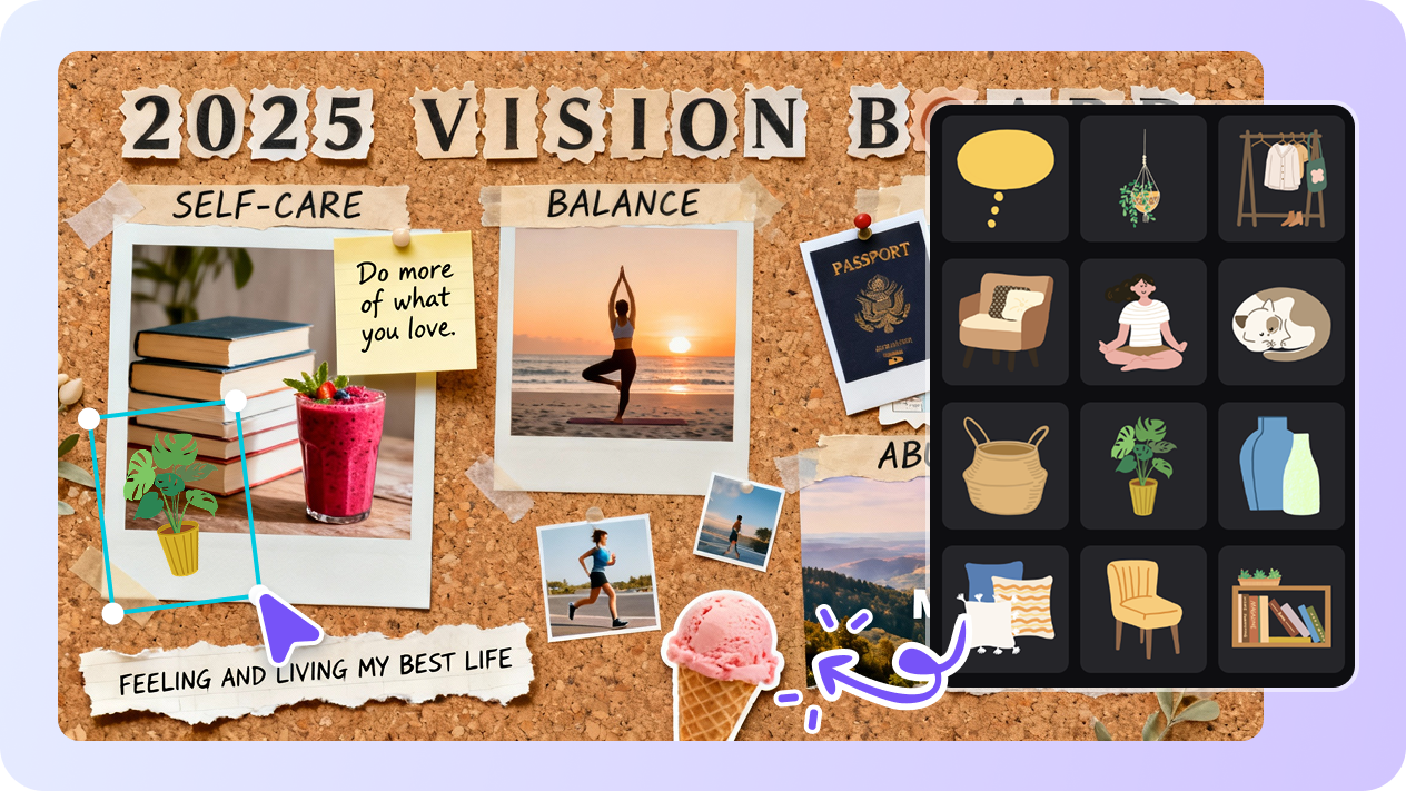 Vision Board Maker: Turn Goals into Stunning Visuals