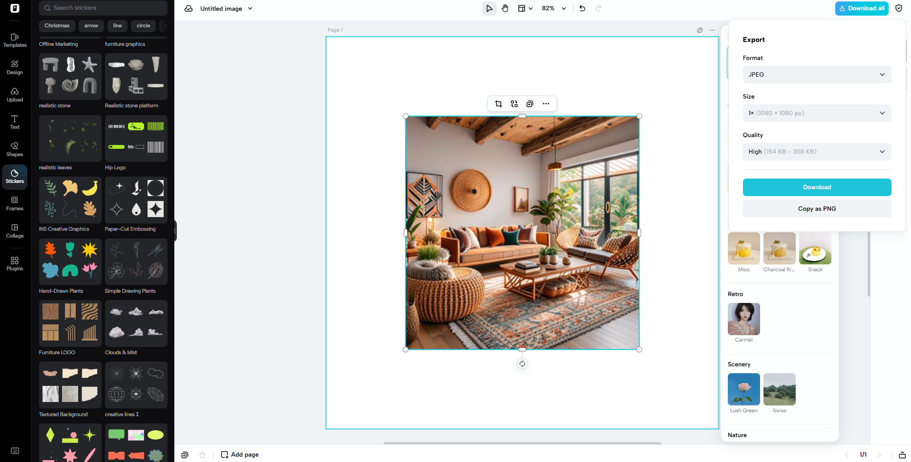 Export your design