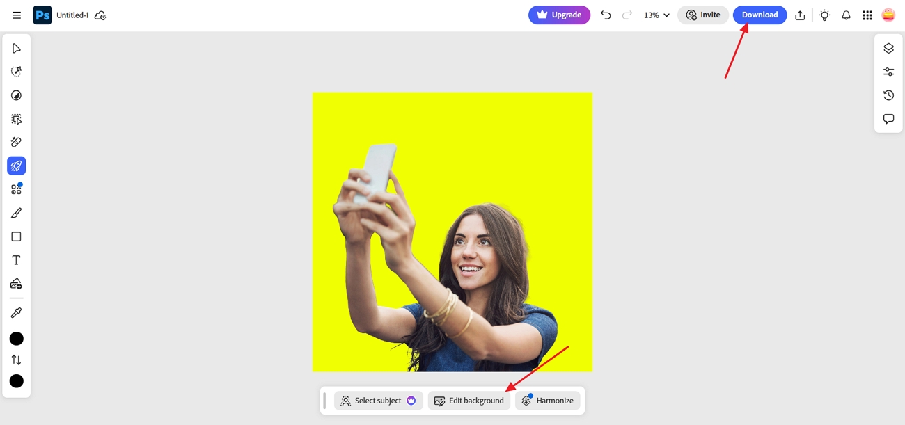 lataa lopullinen kuva Photoshopista