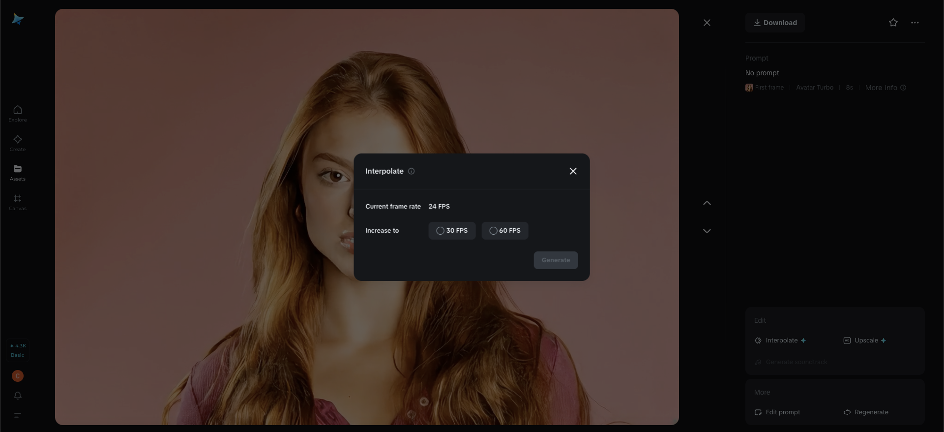 Interpolare i fotogrammi