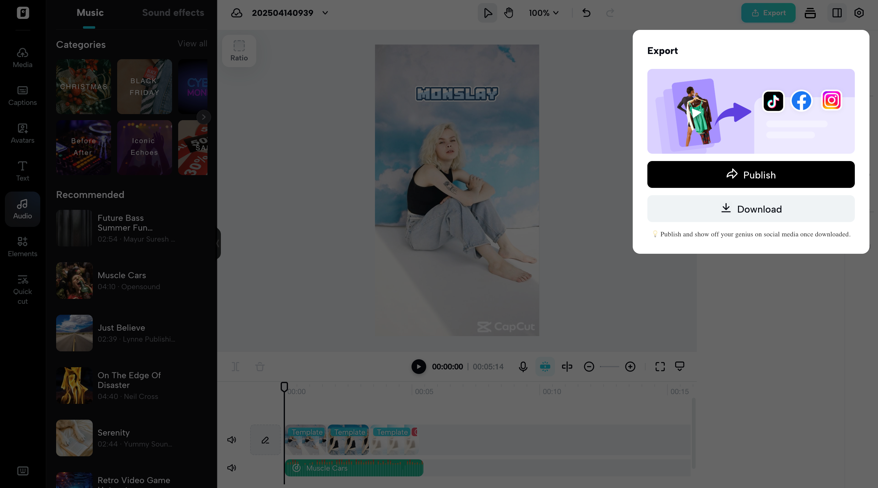 Export your video