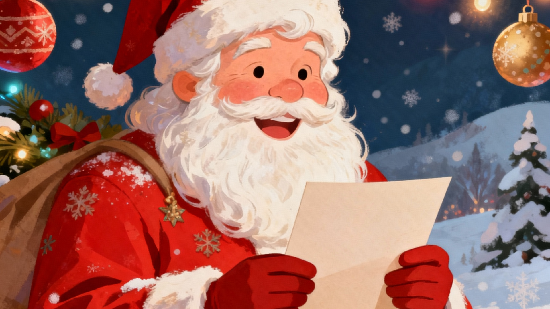 Santa's voice being used for personalized greetings