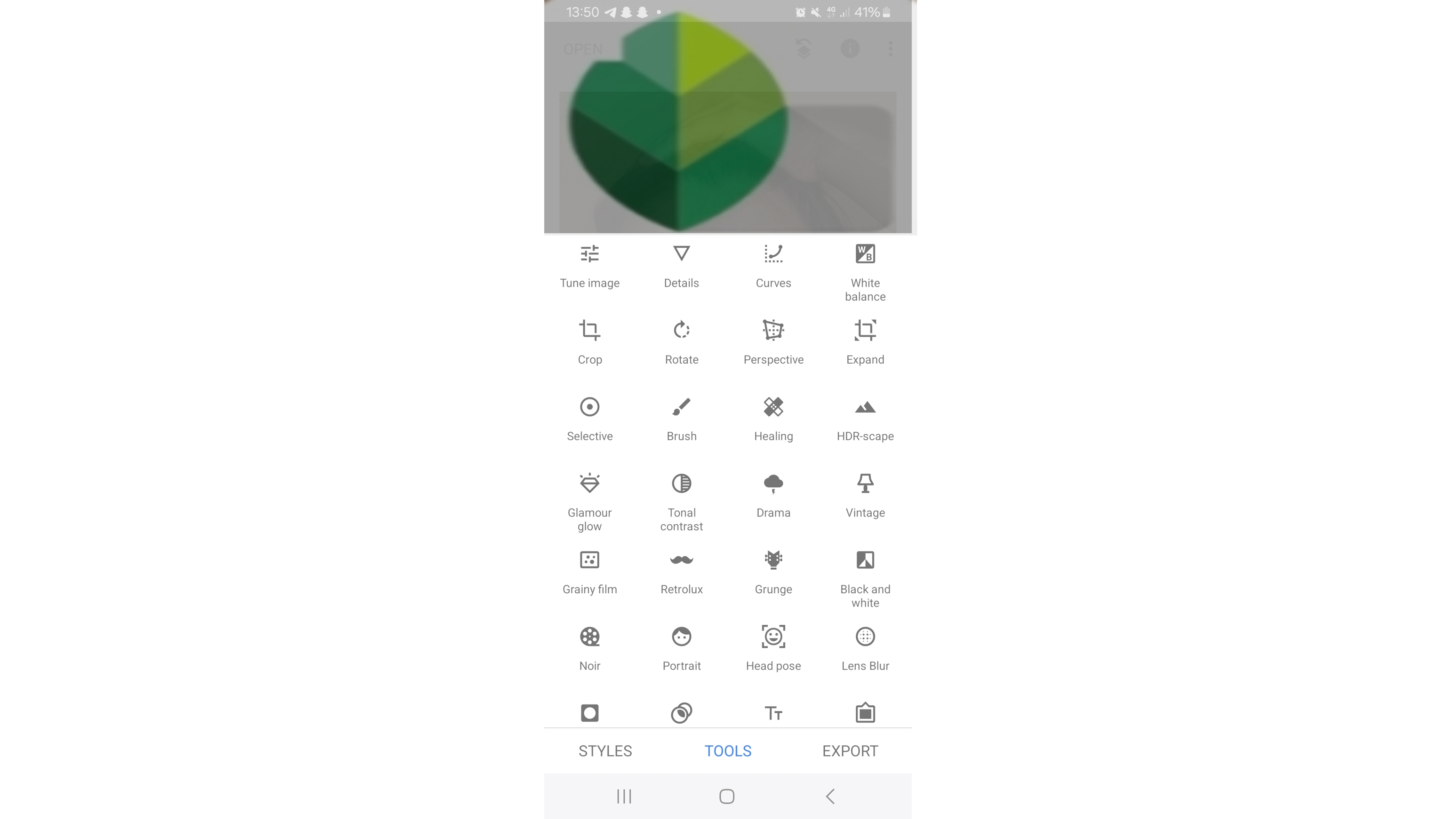 Migliore app di modifica delle immagini per Android: Snapseed