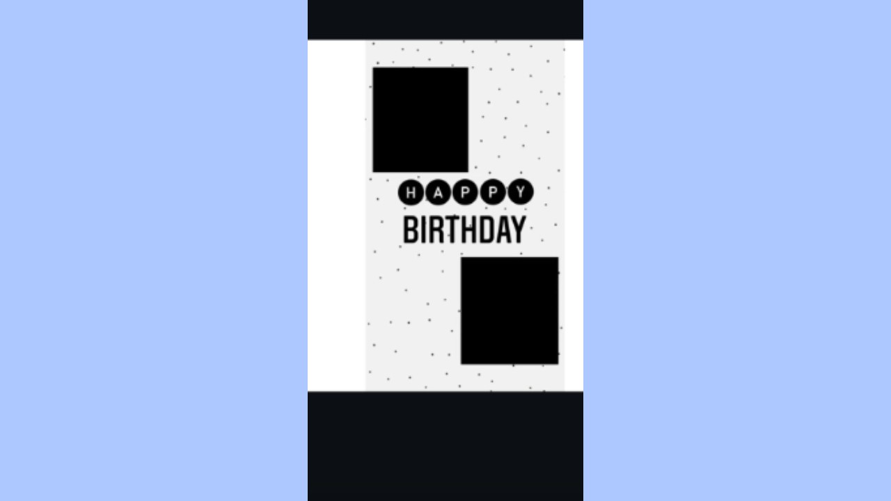 Birthday celebration Reel example