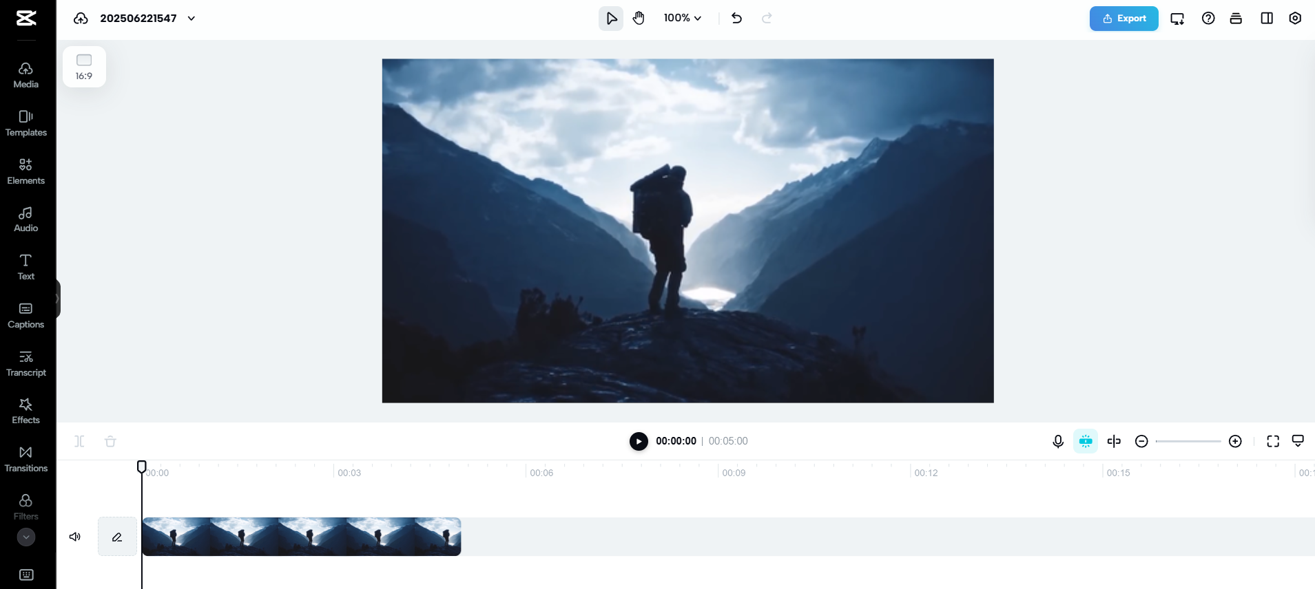 CapCut Web video editor