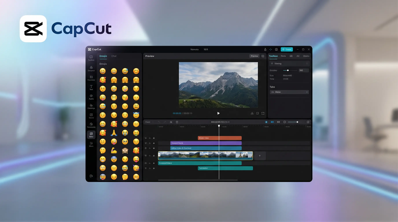 caption emoji in CapCut