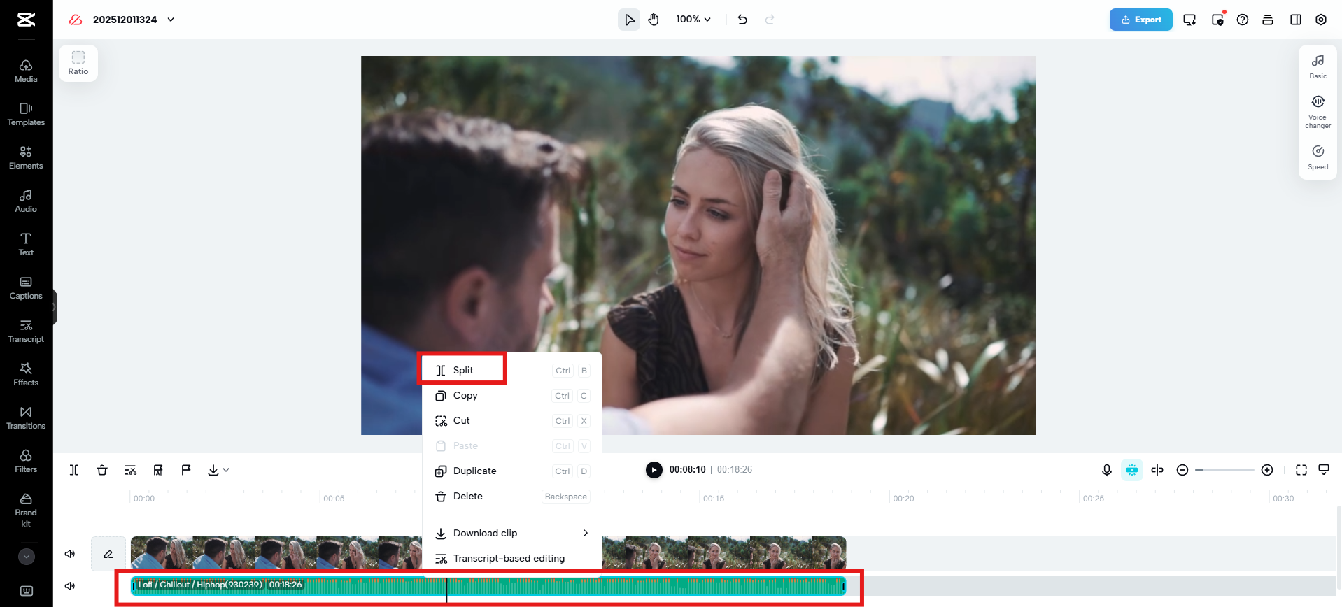 Jaa tai rajaa ääni