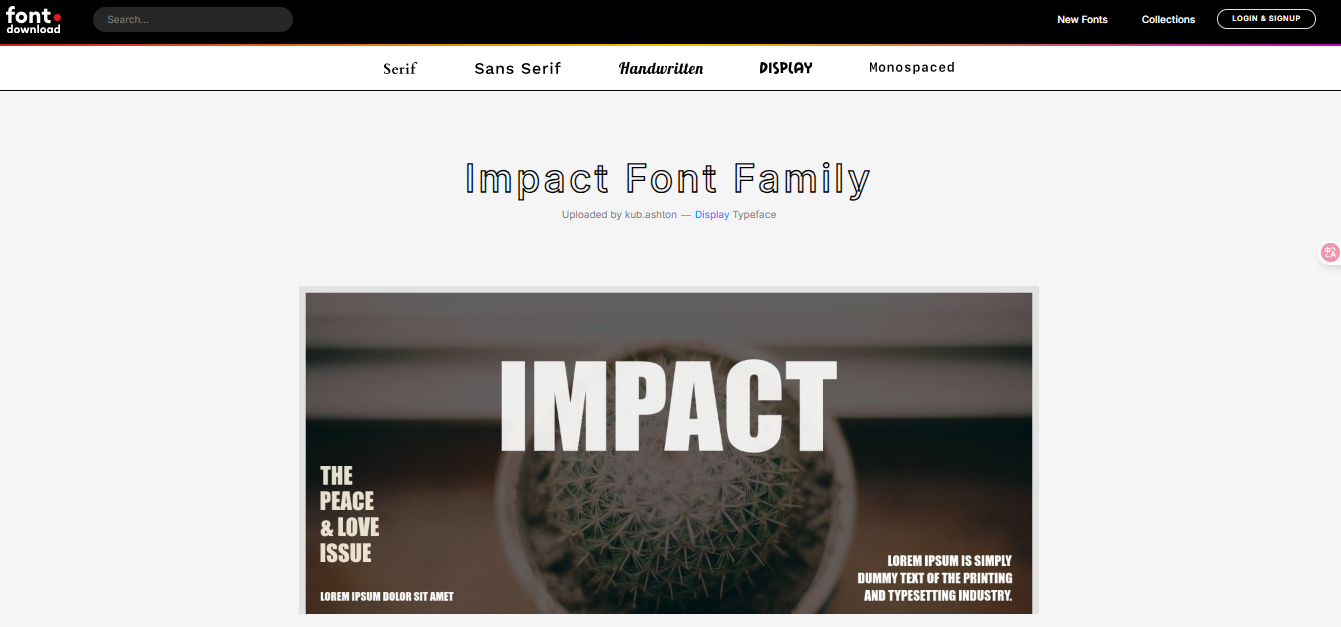 Interface FontDownload