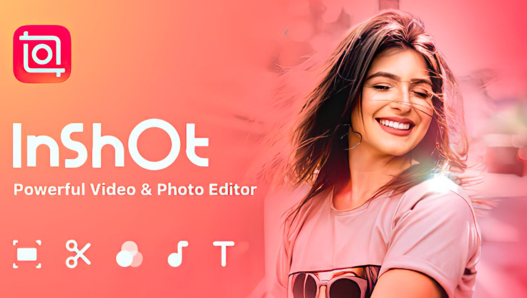 Editing interface of the InShot video editor