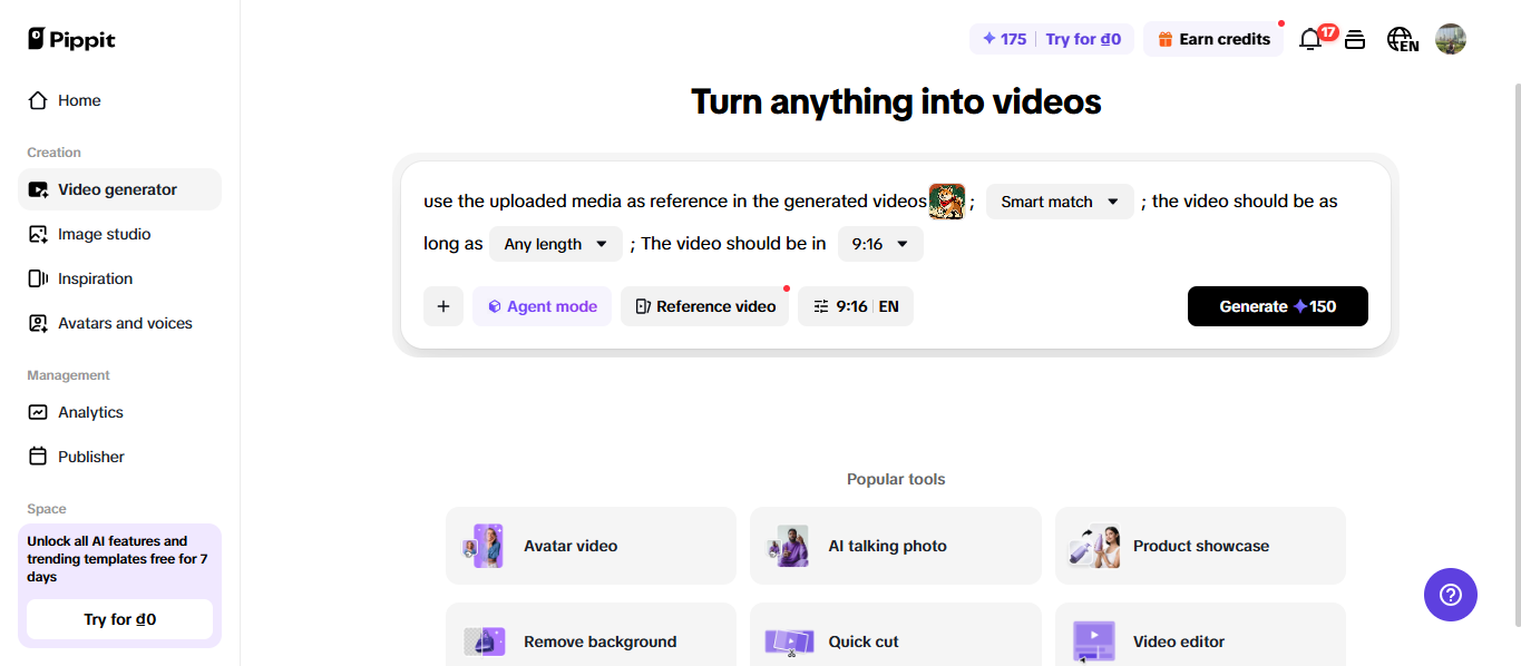 Omvandla maskotlogotyp till video