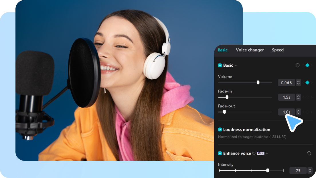 Polish audio with CapCut