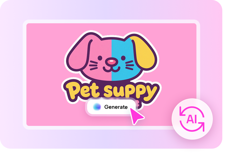 Unique and creative brand logo name ideas generated with the CapCut AI logo maker tool