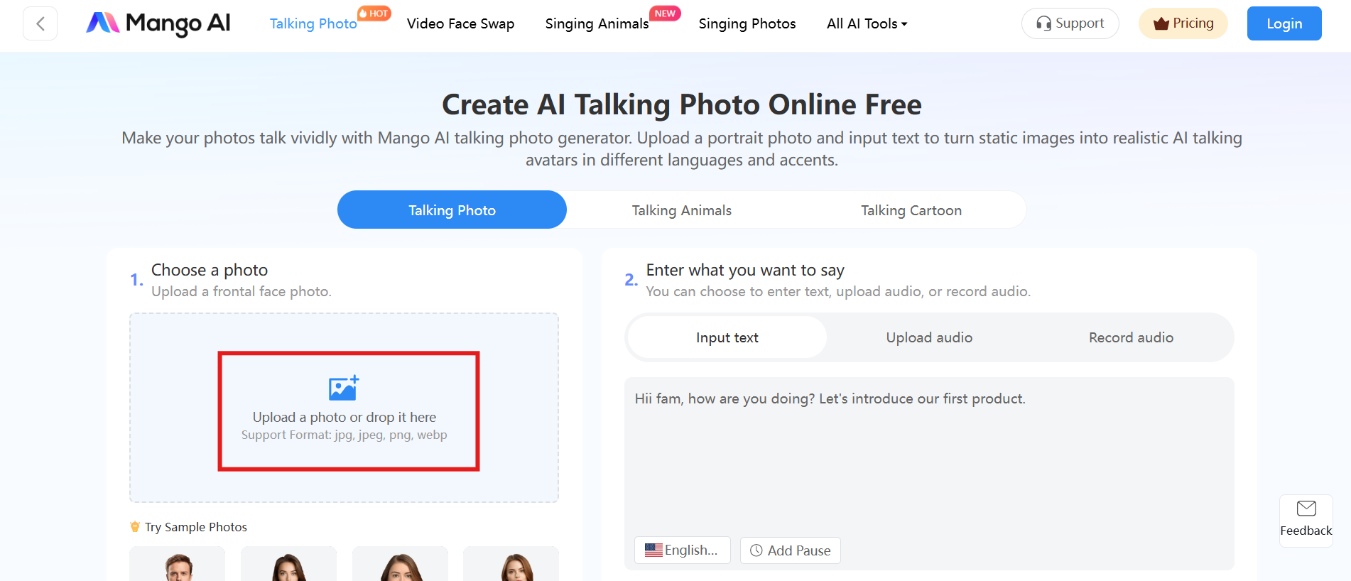 Upload a photo