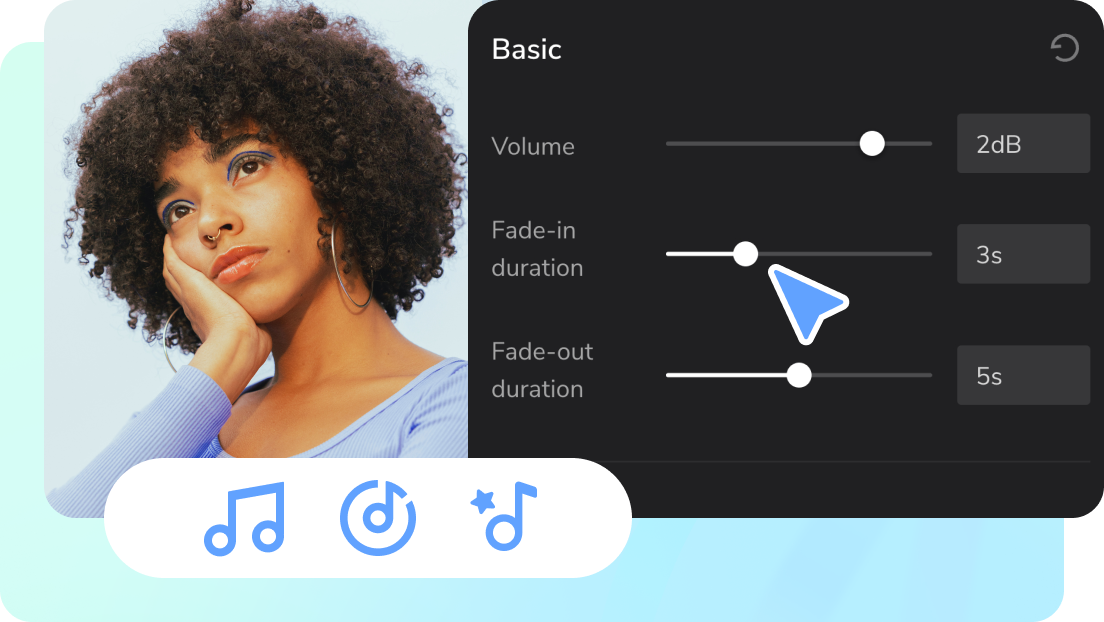 Customize the process of adding music to video