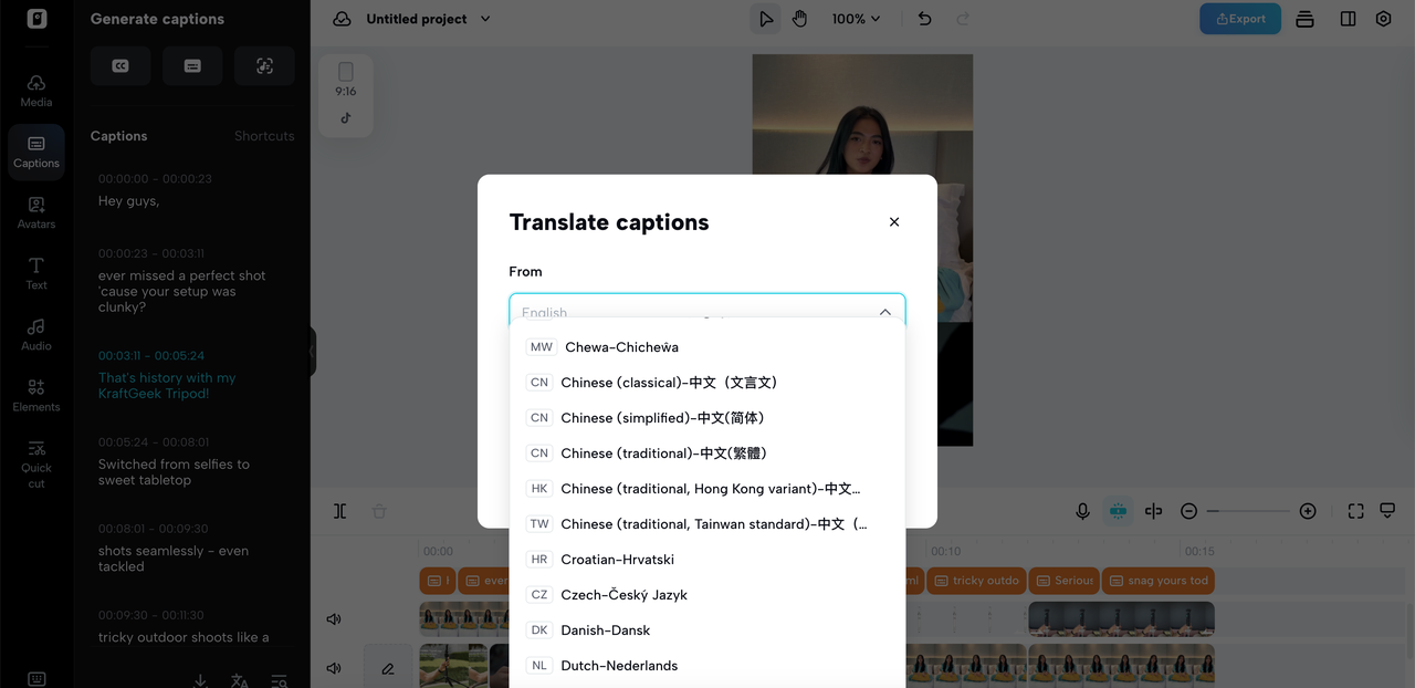 AI video content translation