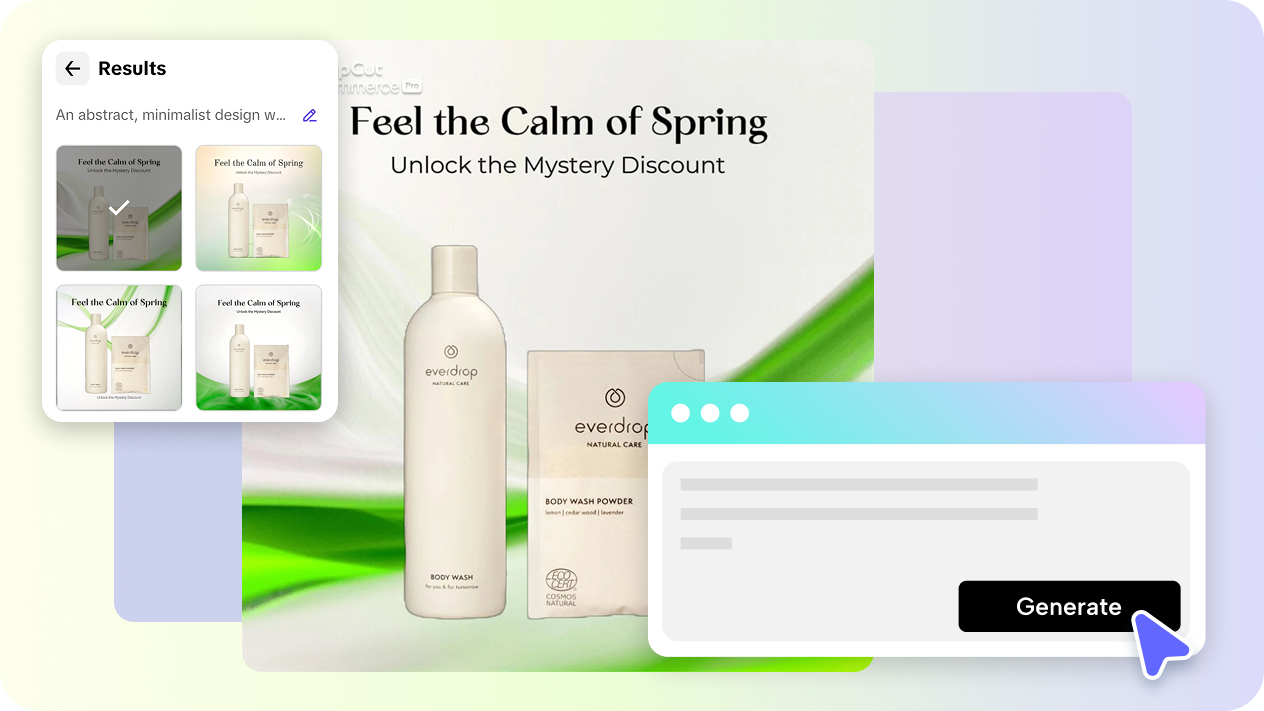 AI design for generating Black Friday flyers