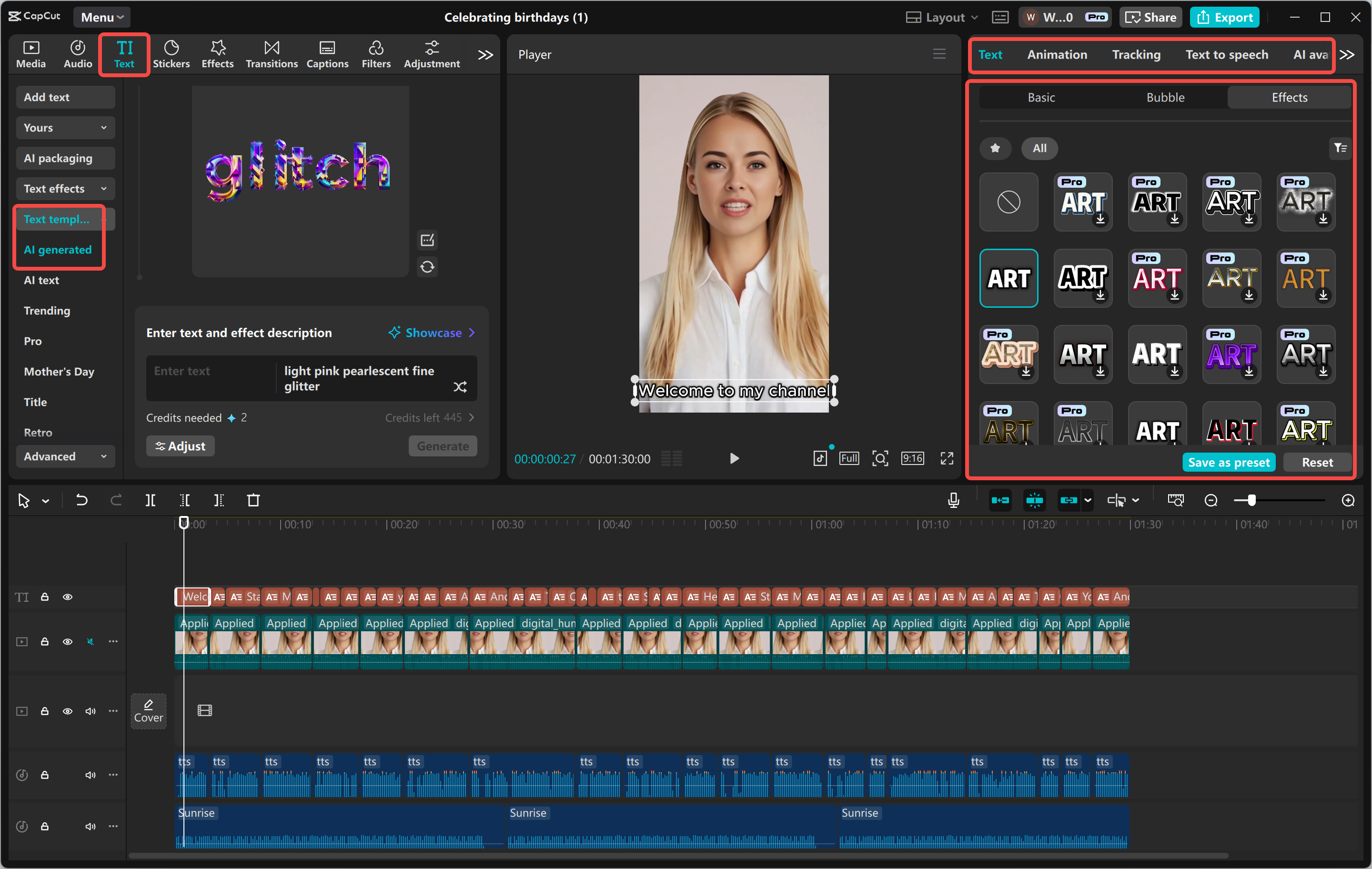 Pagdaragdag ng teksto sa video sa CapCut desktop video editor