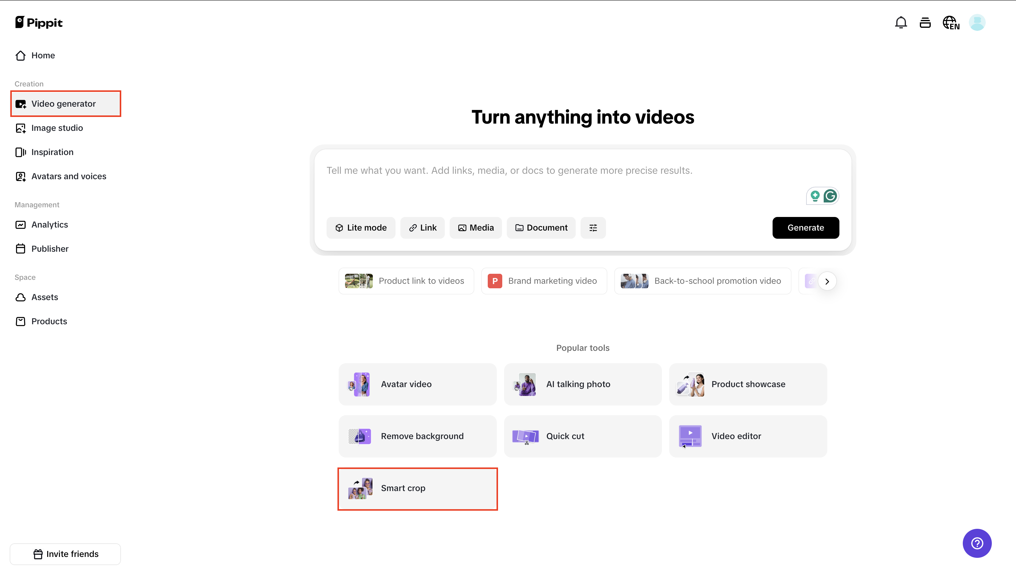 Open video generator