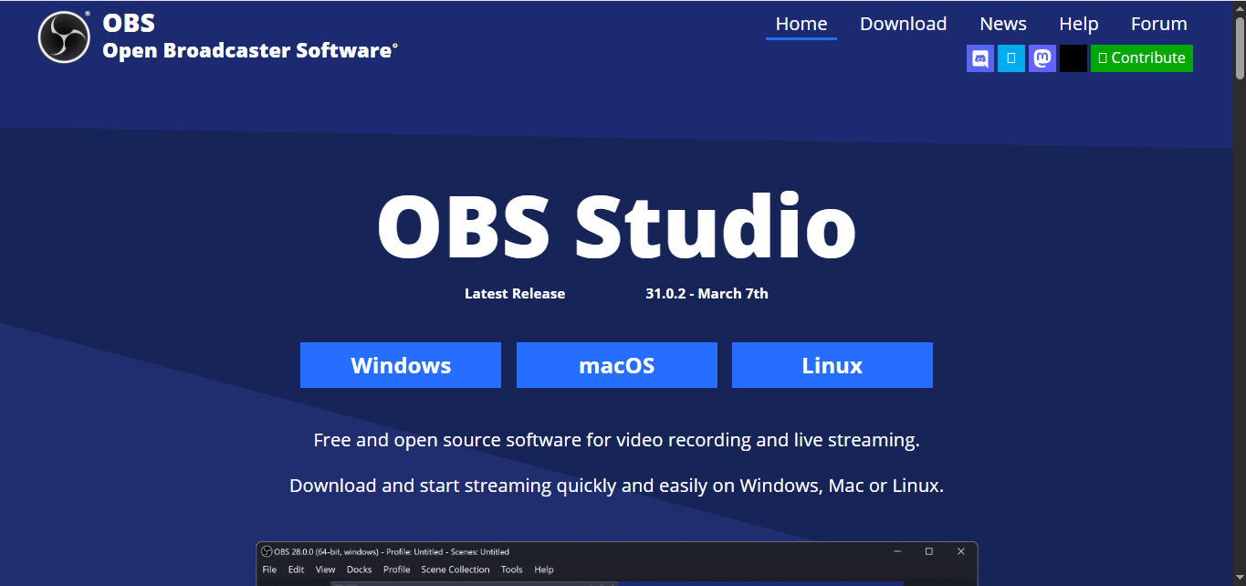 OBS Studio - registratore schermo full HD per PC