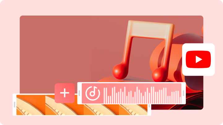 Pengeditan alih suara YouTube dan TikTok dalam CapCut dengan bentuk gelombang audio pada garis masa.
