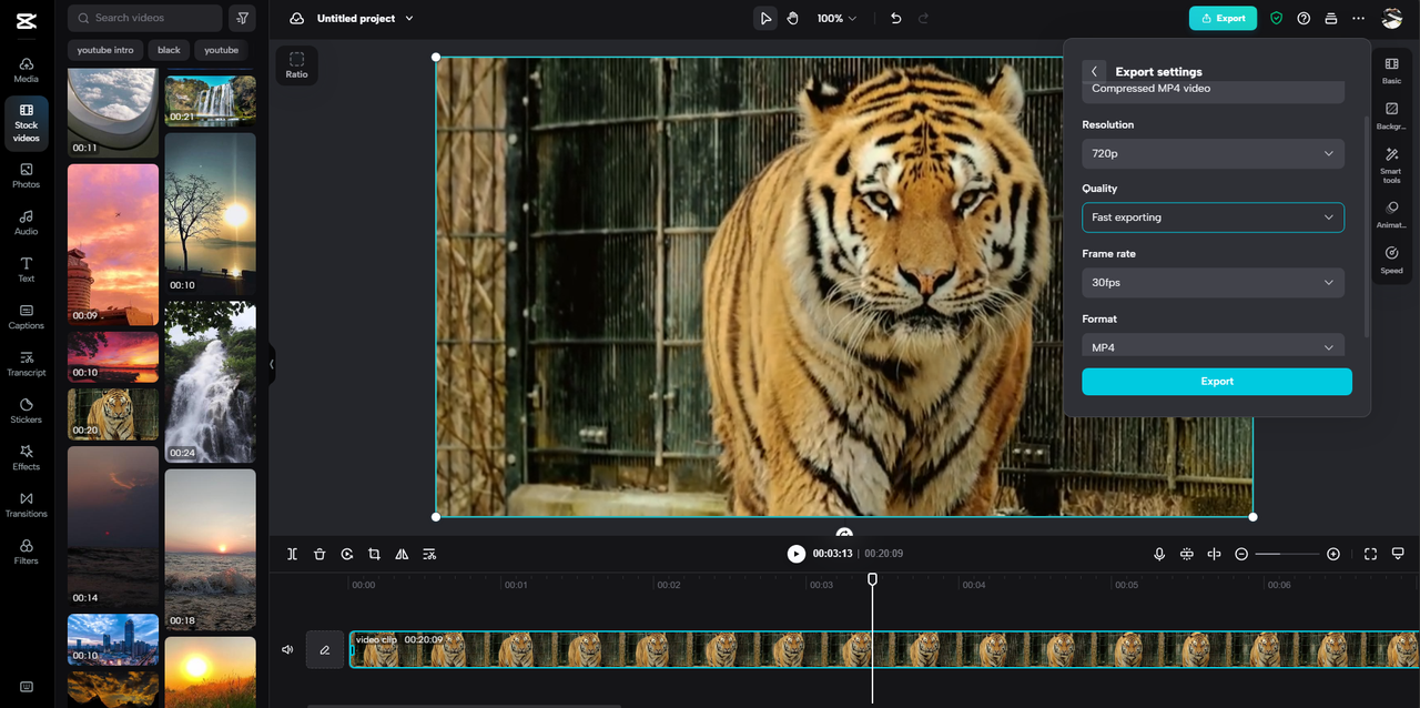 Compress and export