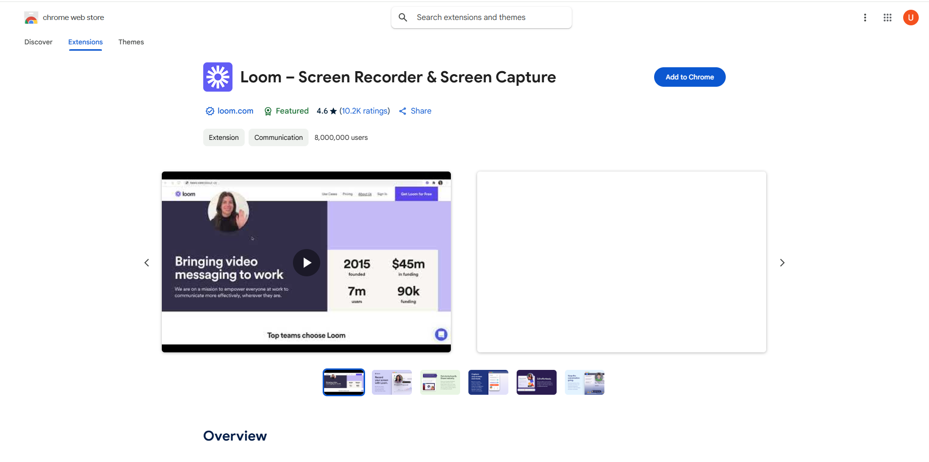 Loom拡張機能のインターフェース-効率的で無料のスクリーンキャプチャChrome拡張機能
