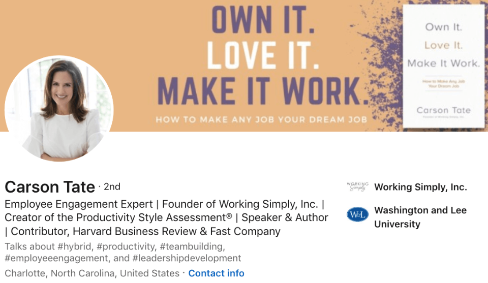 Biểu ngữ LinkedIn