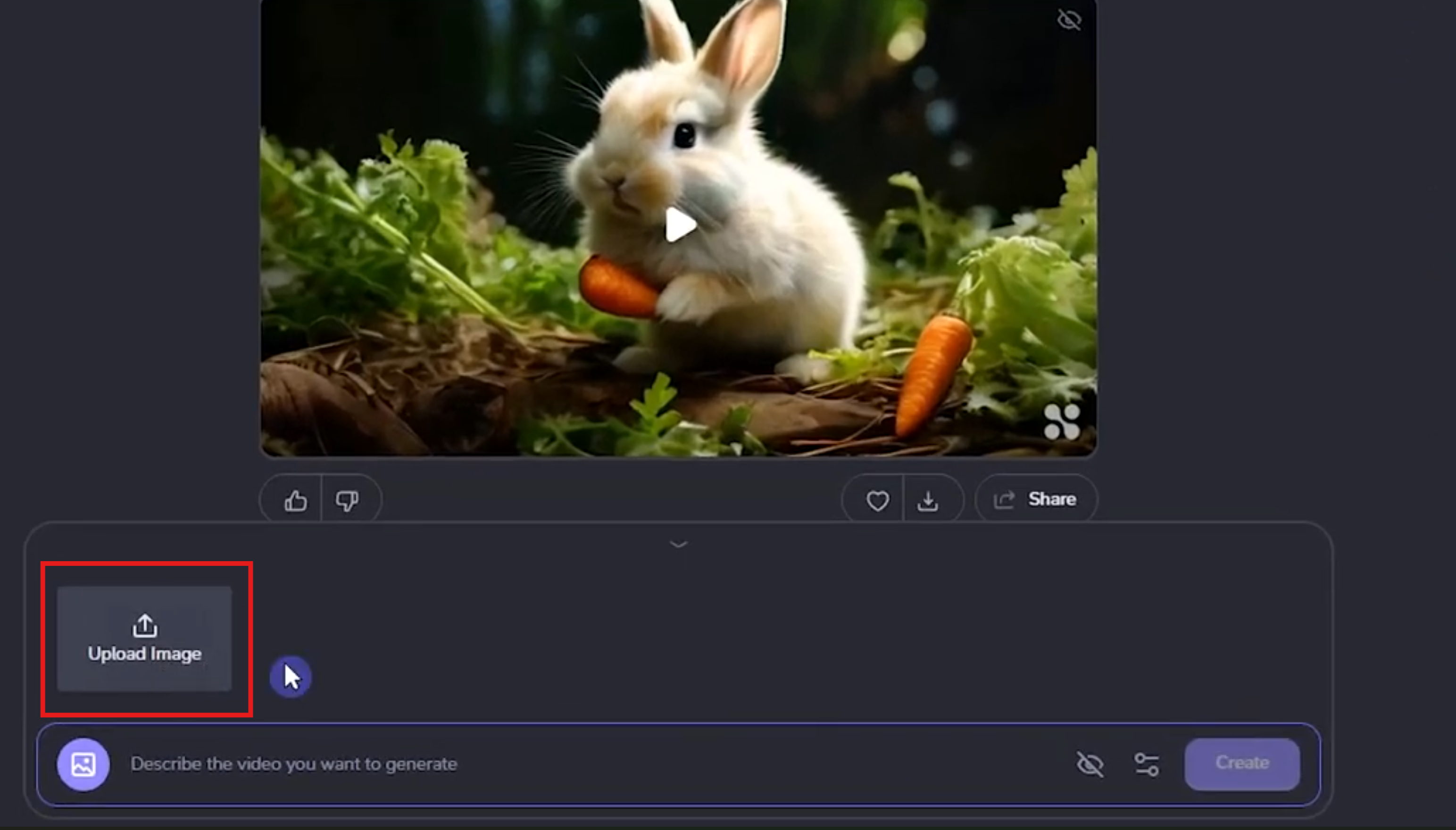 AI Haiper bild till video