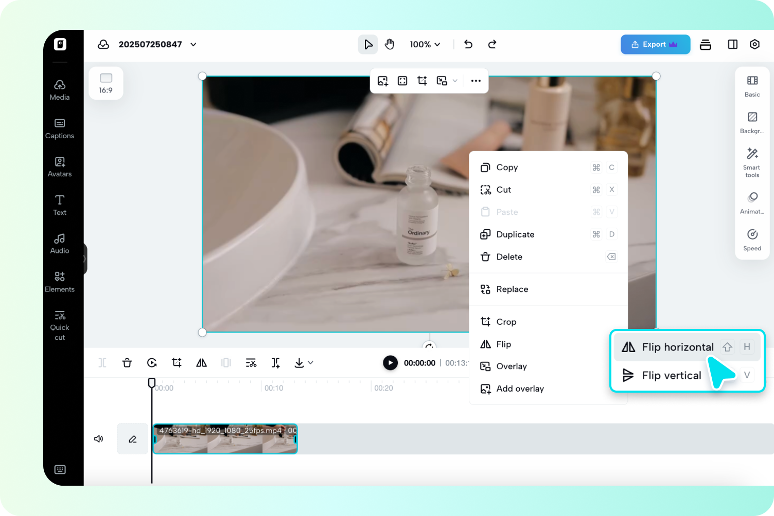 Edit and format videos
