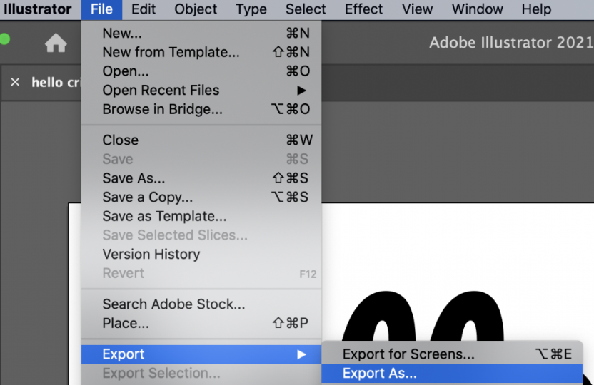 Export your design