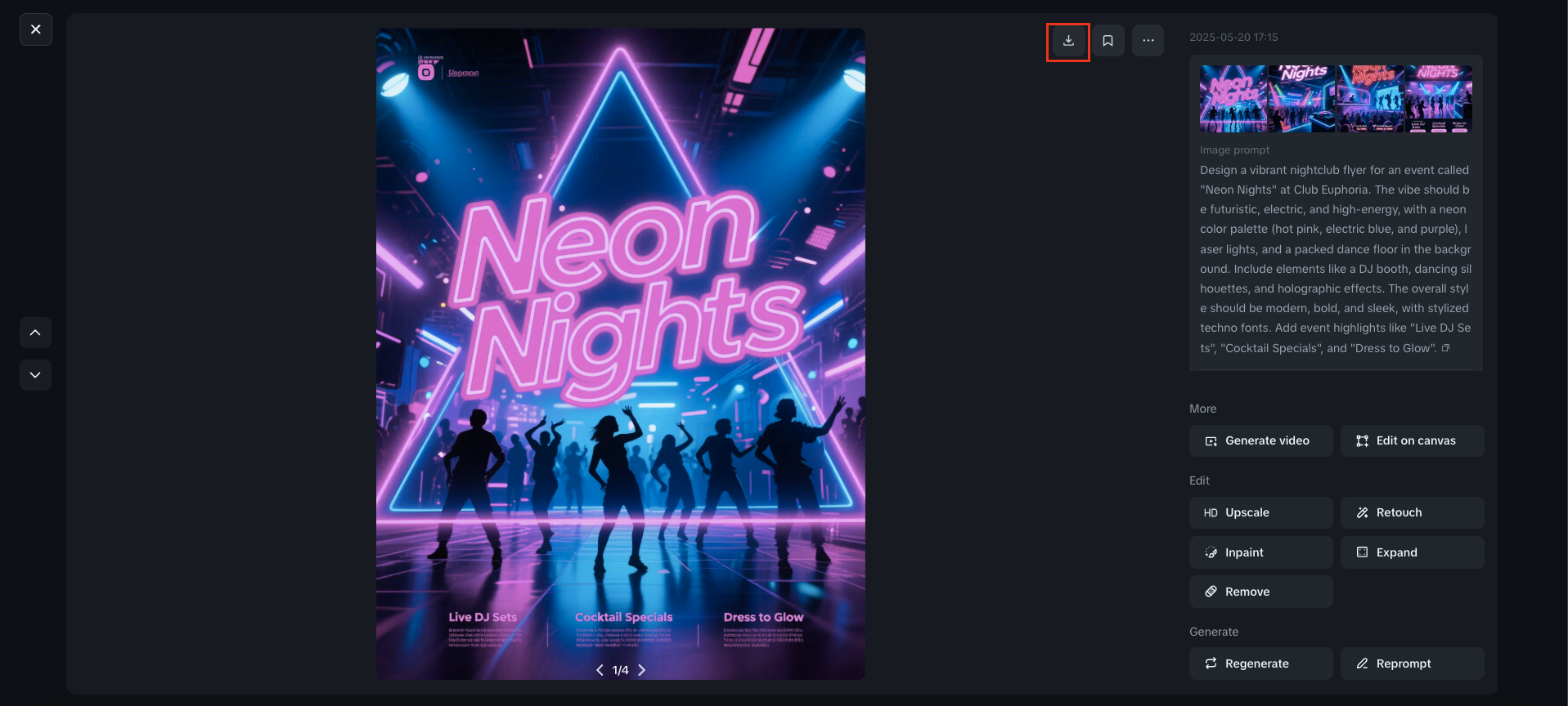 Fond de flyer de boîte de nuit