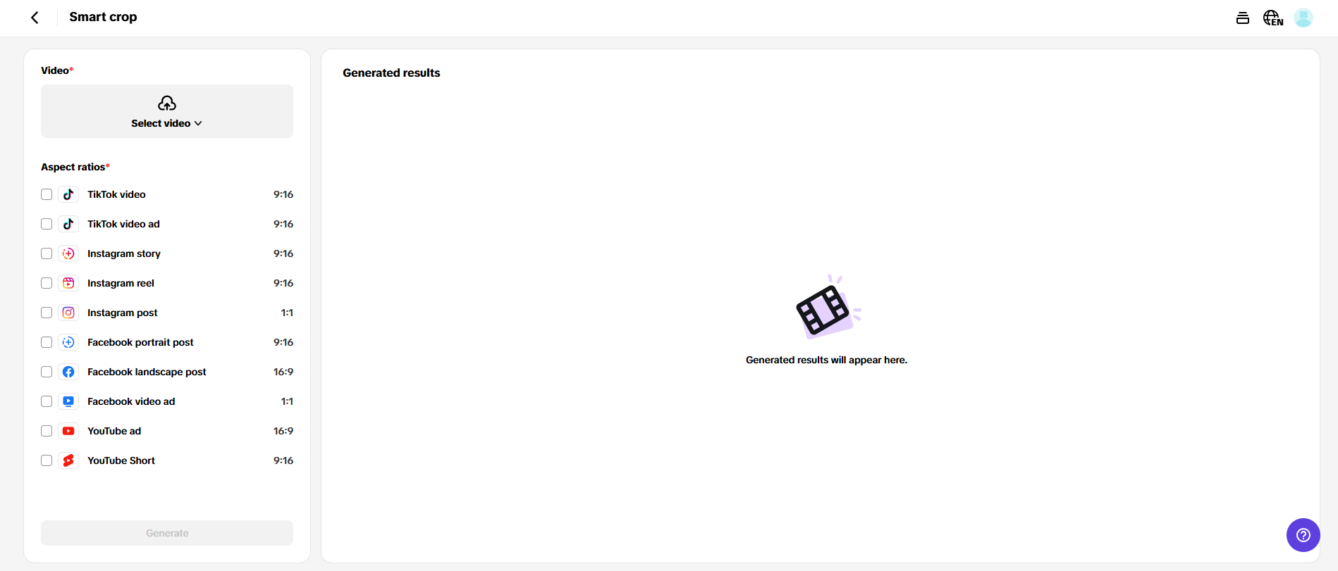 Resize for YouTube Shorts