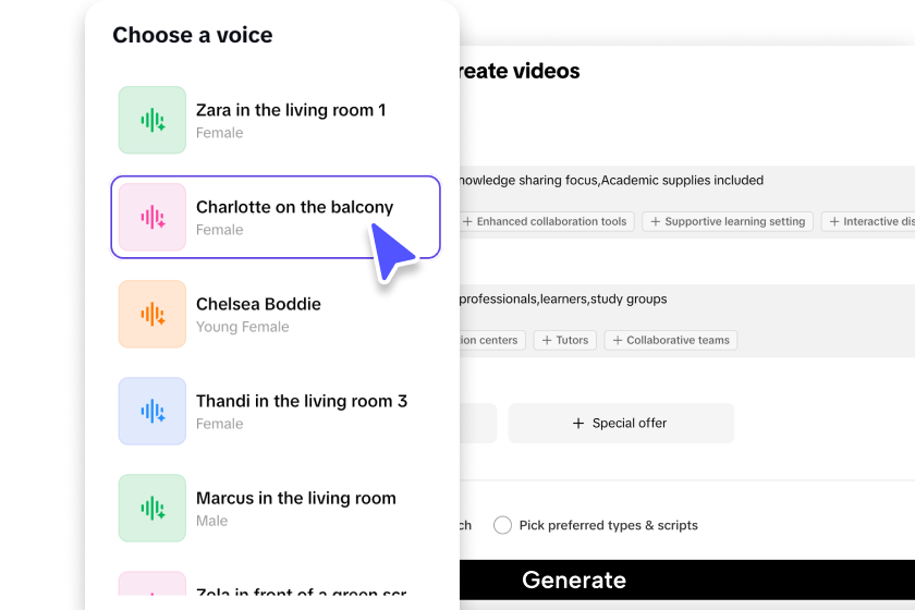 Customize video settings