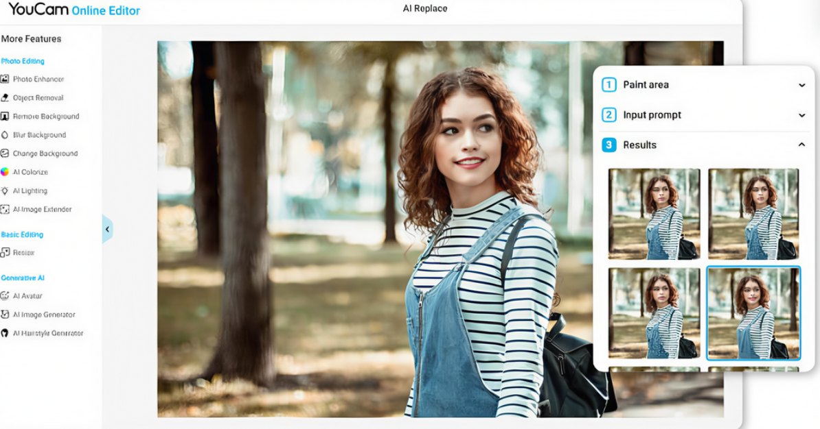 Apply changes and download the photo
