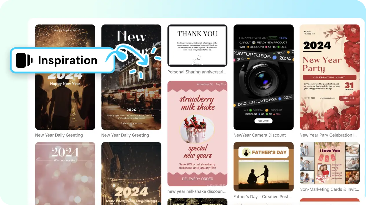 Customizable card templates