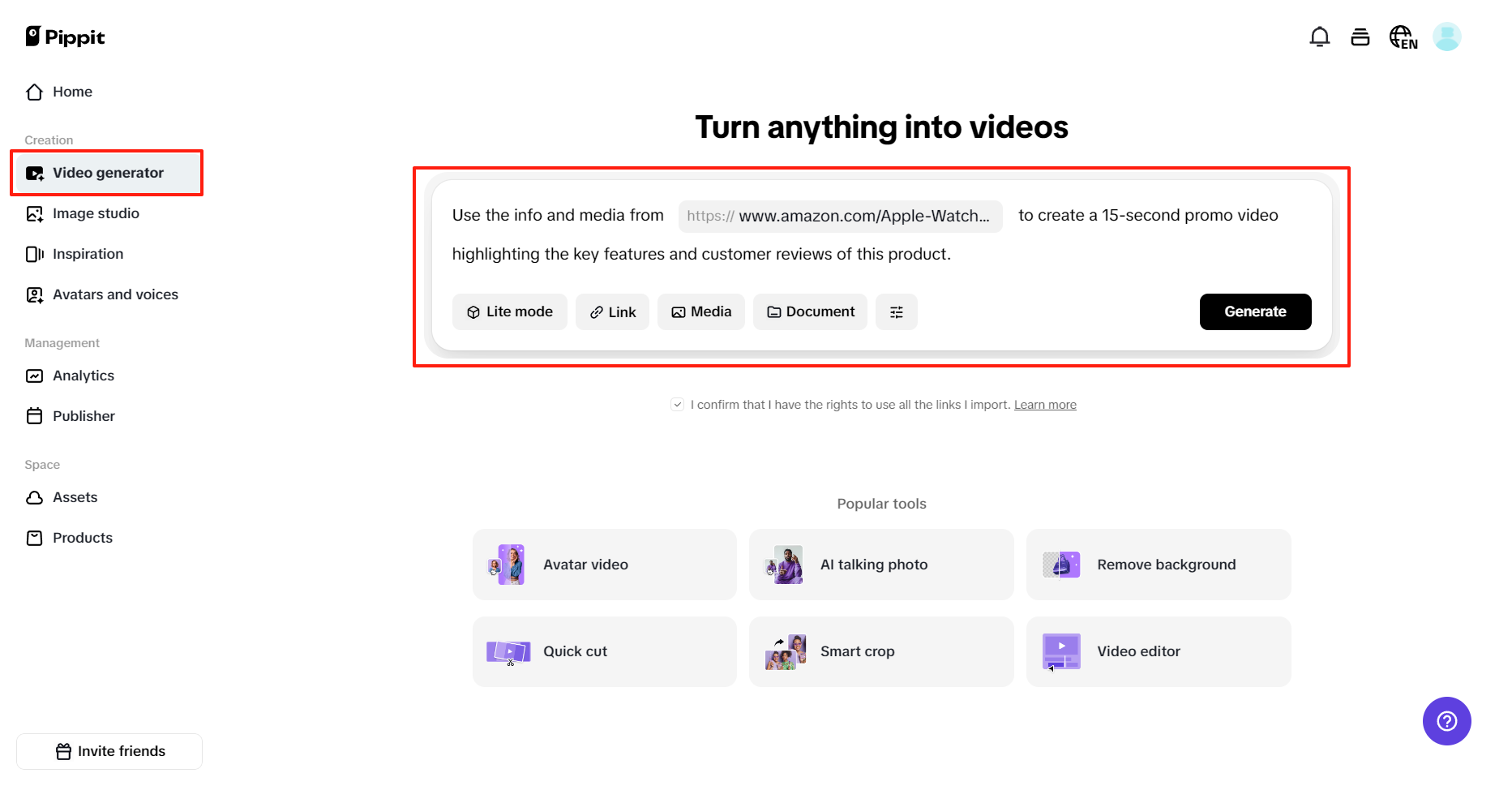 Start with your product source