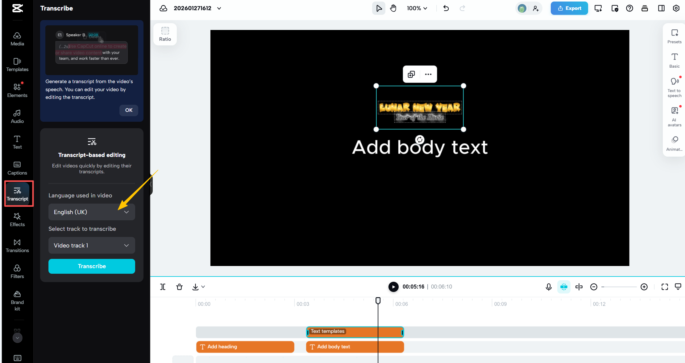 Elimina o modifica automaticamente i sottotitoli nella versione web