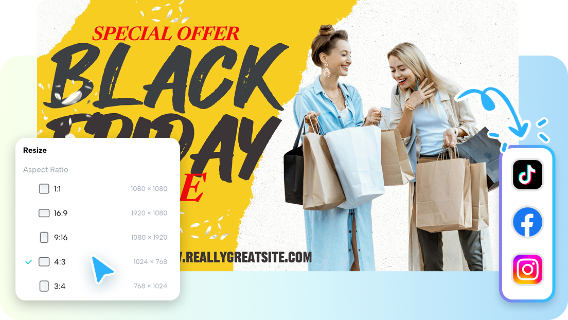 CapCut  AI outfit generator is free for resizing social media visuals