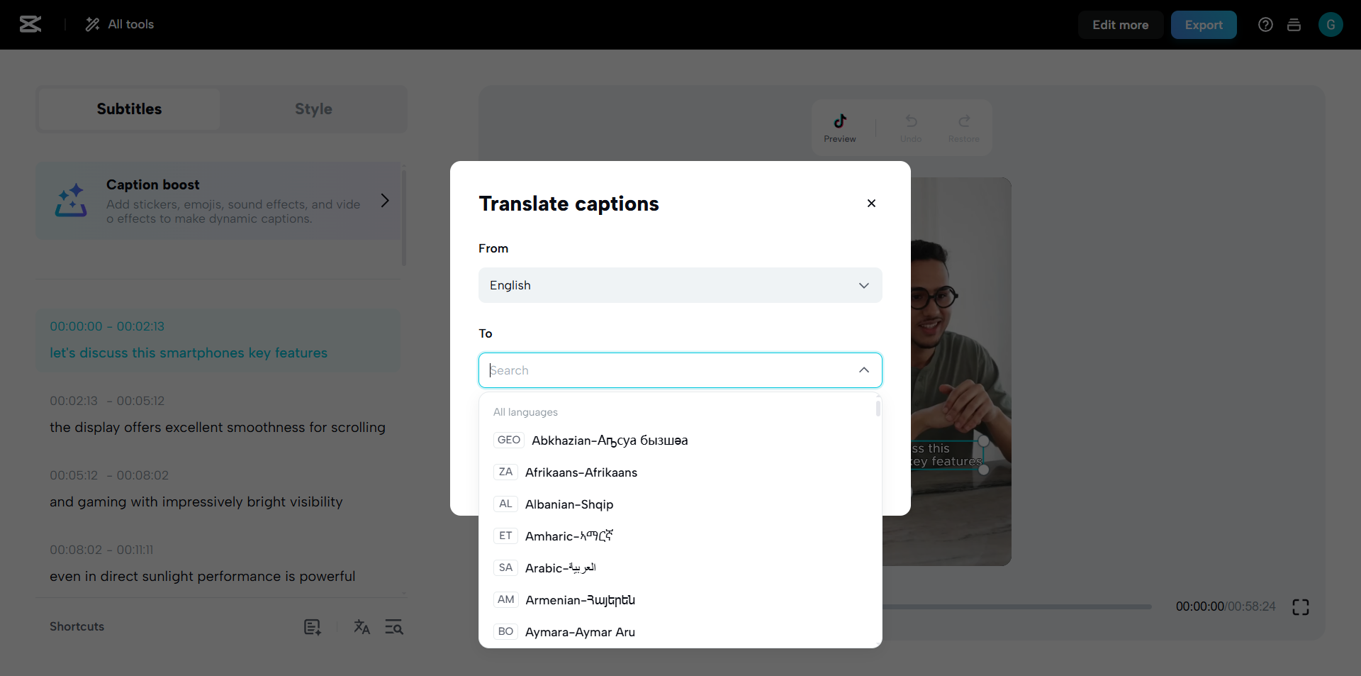 Descargar archivos de texto de subtítulos