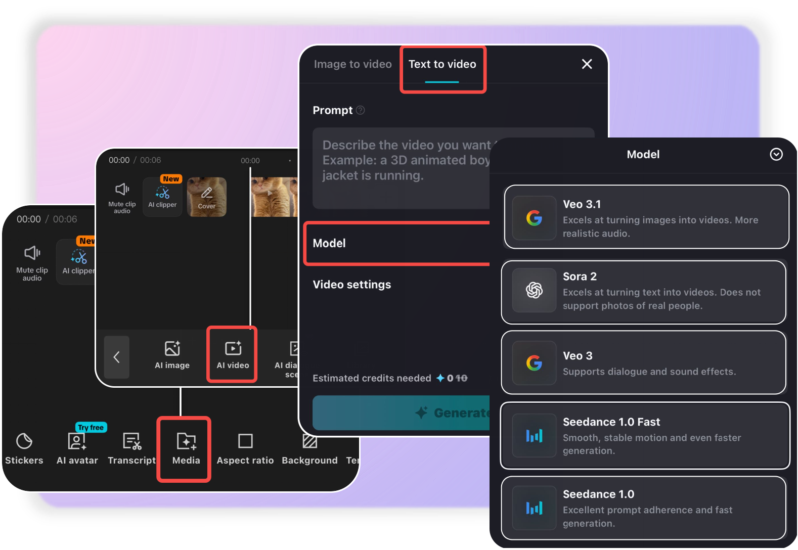 Generate AI videos with CapCut mobile app