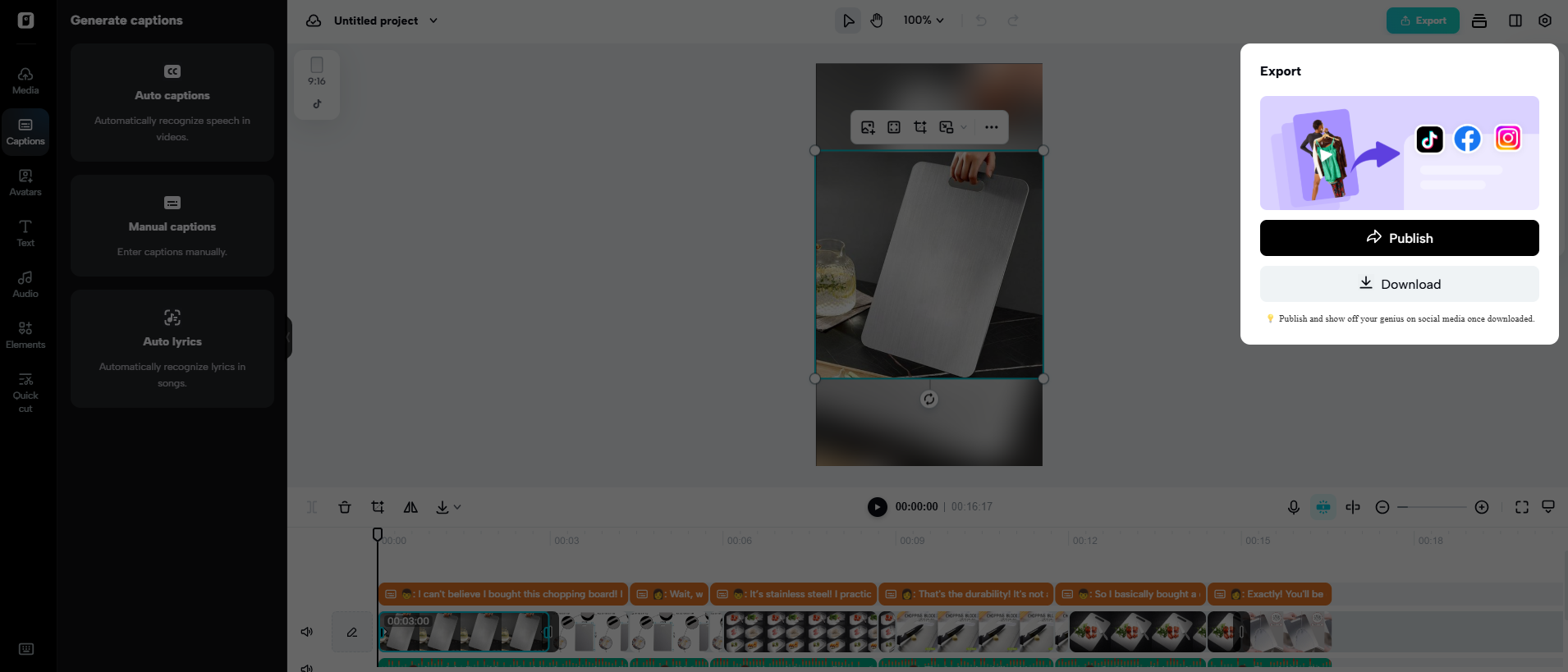 Export your video