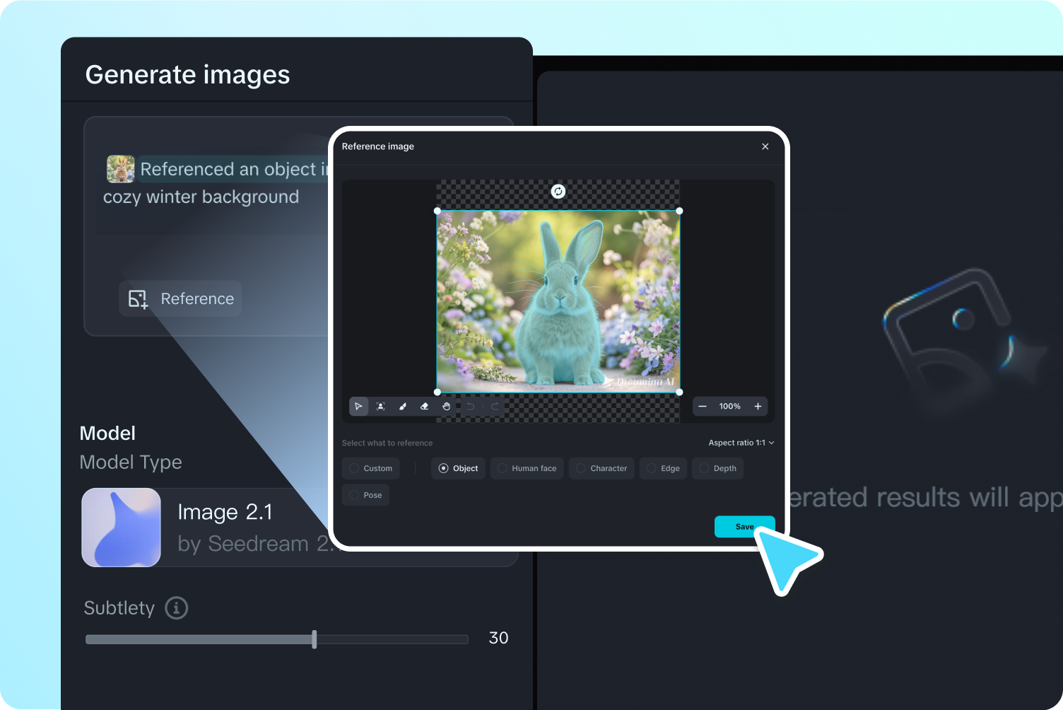 use o gerador de fundo de foto com IA
