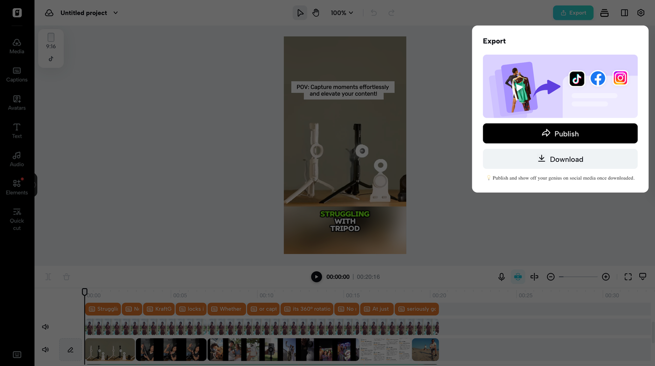 Export your video