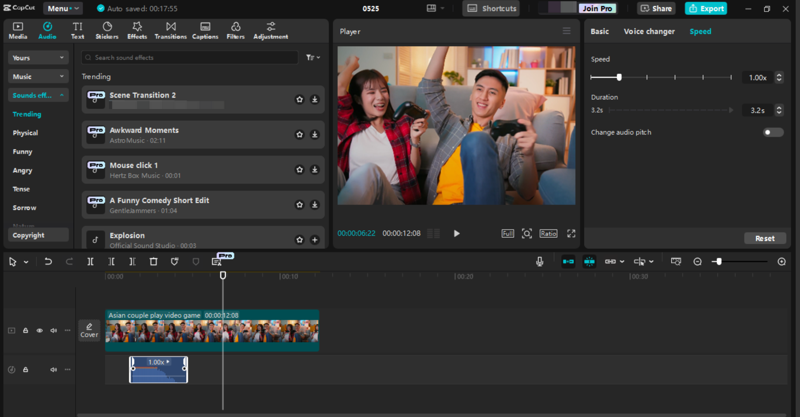 Mengedit antarmuka editor video desktop CapCut