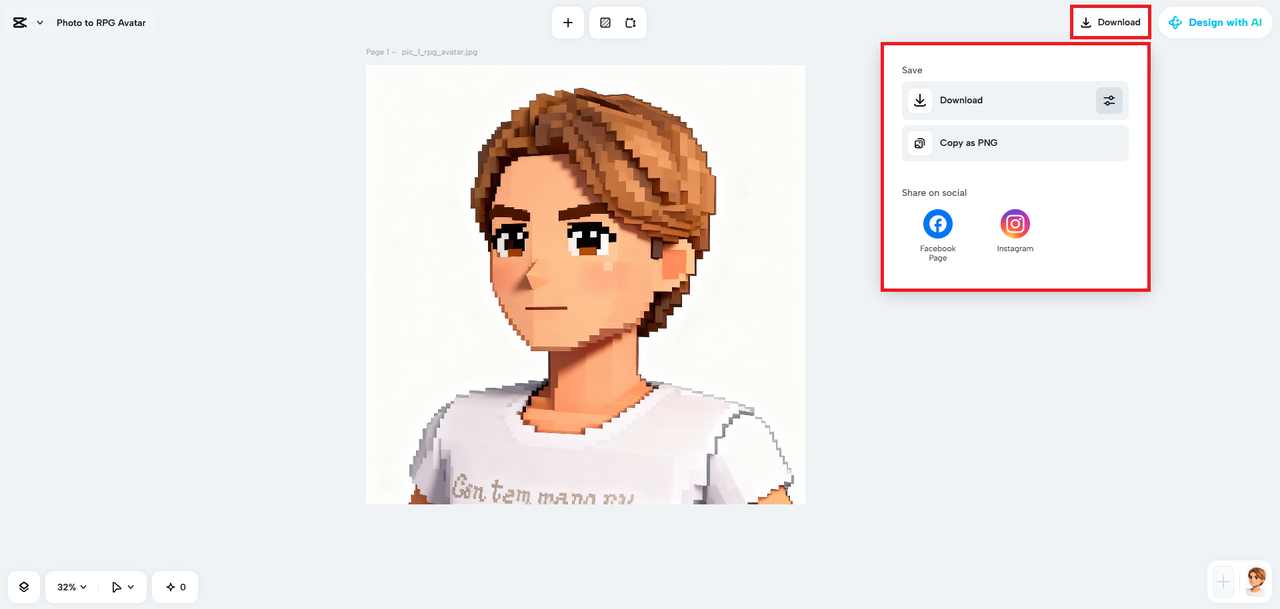 Muat turun imej avatar anda