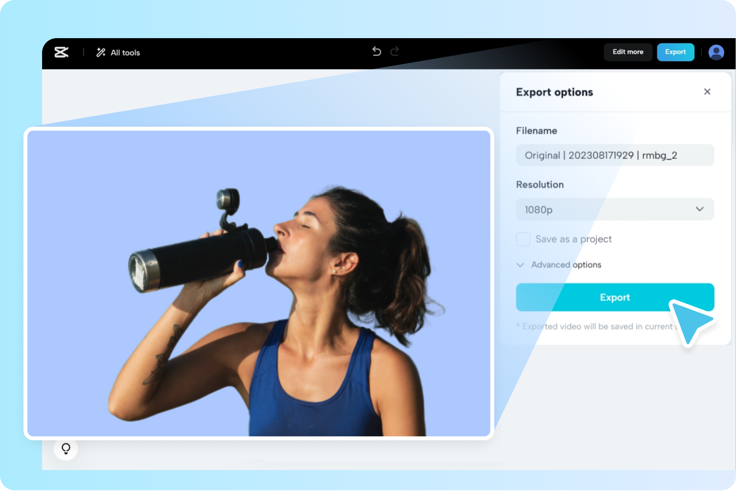 export your video