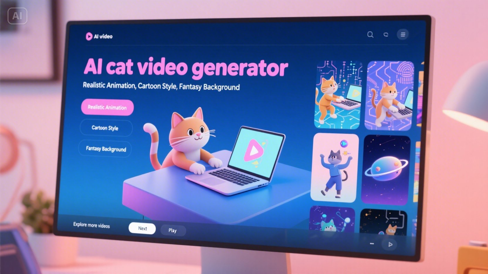 AI-kattenvideogenerator
