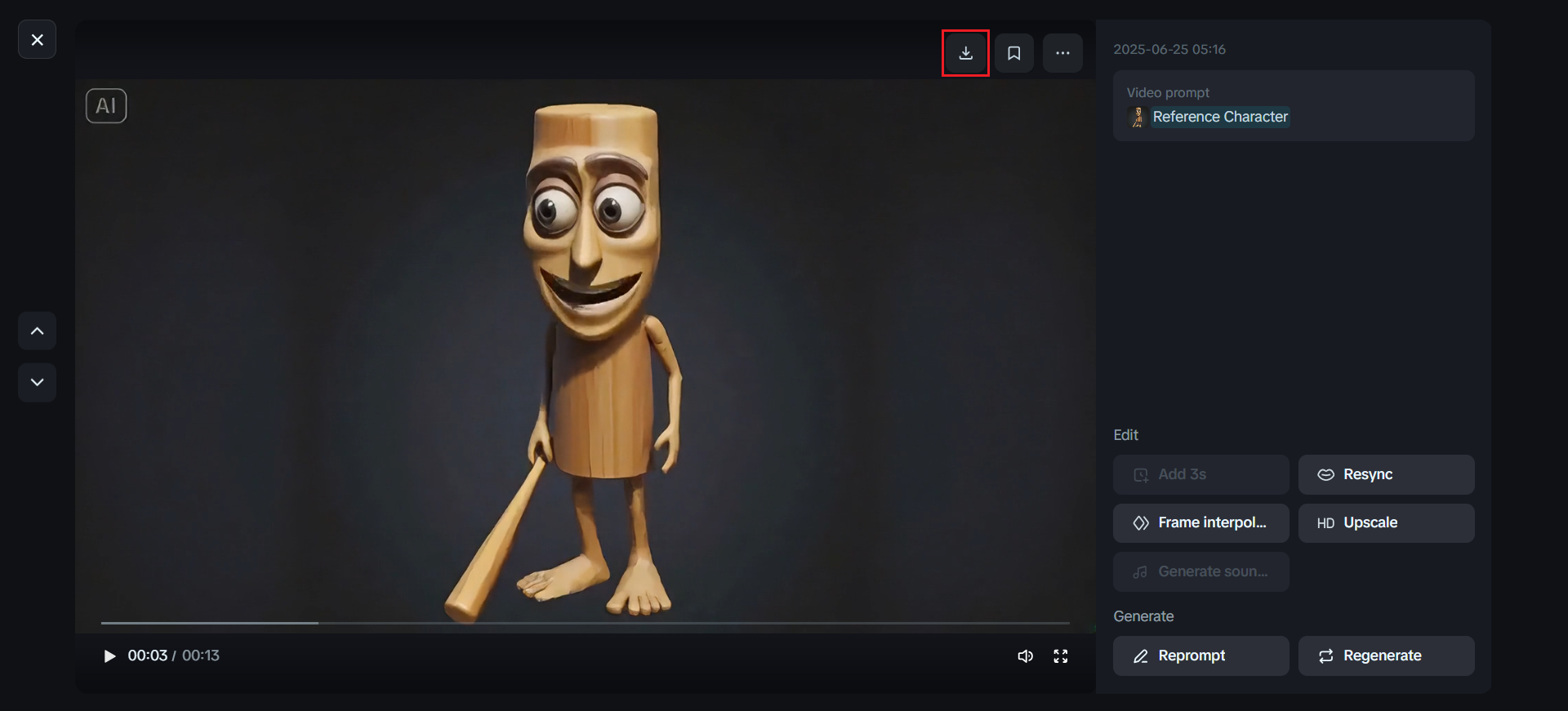 Download your video